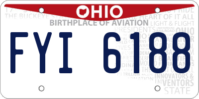 OH license plate FYI6188