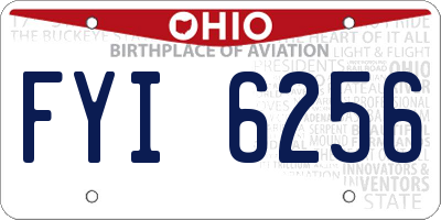 OH license plate FYI6256