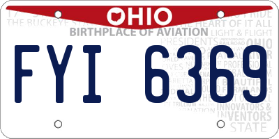 OH license plate FYI6369
