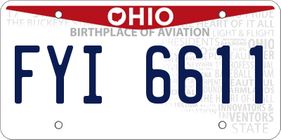 OH license plate FYI6611