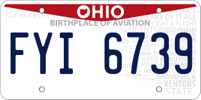 OH license plate FYI6739