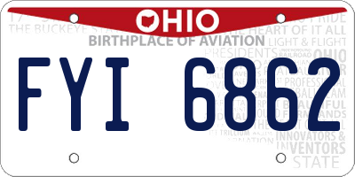 OH license plate FYI6862
