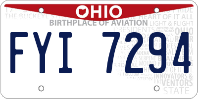 OH license plate FYI7294