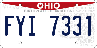 OH license plate FYI7331