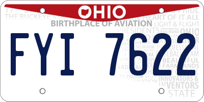 OH license plate FYI7622