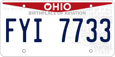 OH license plate FYI7733
