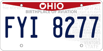 OH license plate FYI8277