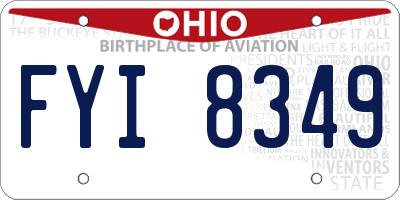 OH license plate FYI8349