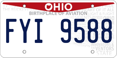 OH license plate FYI9588