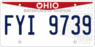 OH license plate FYI9739