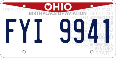 OH license plate FYI9941