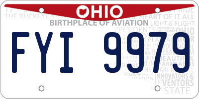 OH license plate FYI9979