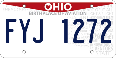 OH license plate FYJ1272