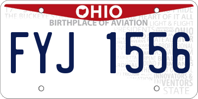 OH license plate FYJ1556