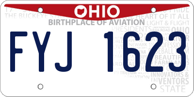 OH license plate FYJ1623