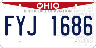 OH license plate FYJ1686