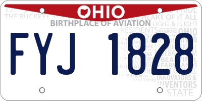 OH license plate FYJ1828