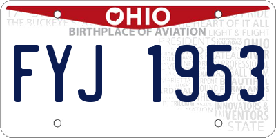 OH license plate FYJ1953