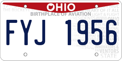 OH license plate FYJ1956