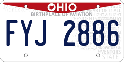 OH license plate FYJ2886