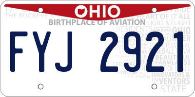 OH license plate FYJ2921