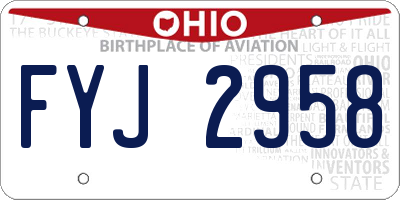 OH license plate FYJ2958