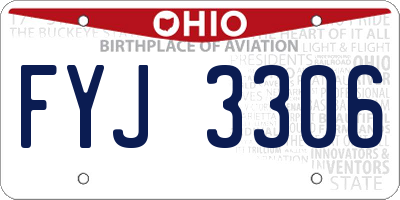 OH license plate FYJ3306