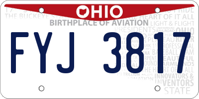 OH license plate FYJ3817