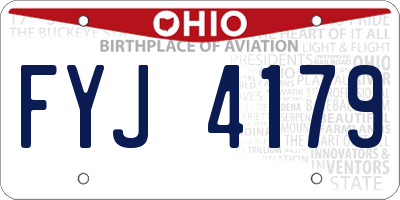 OH license plate FYJ4179