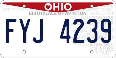 OH license plate FYJ4239