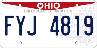 OH license plate FYJ4819