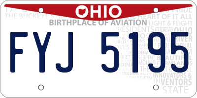 OH license plate FYJ5195