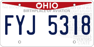OH license plate FYJ5318