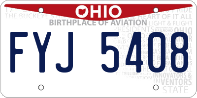 OH license plate FYJ5408