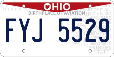 OH license plate FYJ5529