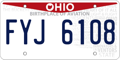 OH license plate FYJ6108