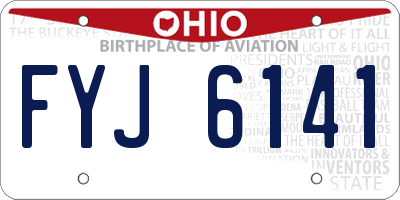 OH license plate FYJ6141