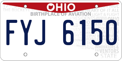 OH license plate FYJ6150
