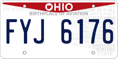 OH license plate FYJ6176
