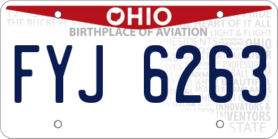 OH license plate FYJ6263
