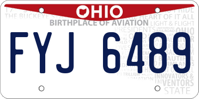 OH license plate FYJ6489