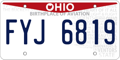 OH license plate FYJ6819