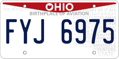 OH license plate FYJ6975