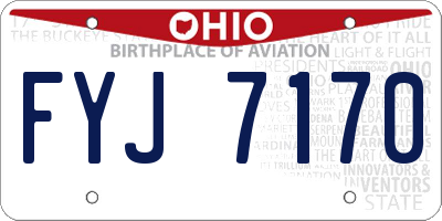 OH license plate FYJ7170