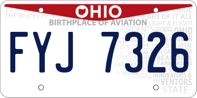 OH license plate FYJ7326