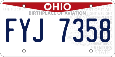 OH license plate FYJ7358