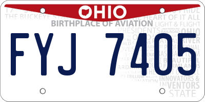 OH license plate FYJ7405