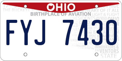 OH license plate FYJ7430