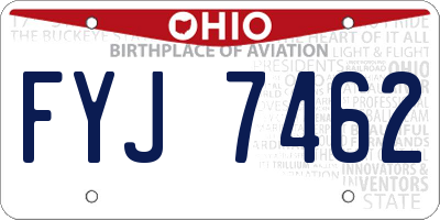 OH license plate FYJ7462