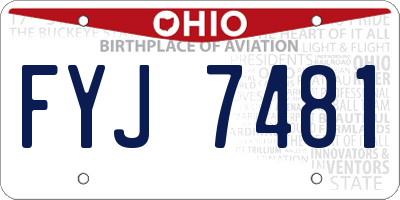OH license plate FYJ7481